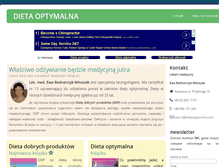 Tablet Screenshot of dietaoptymalna.com